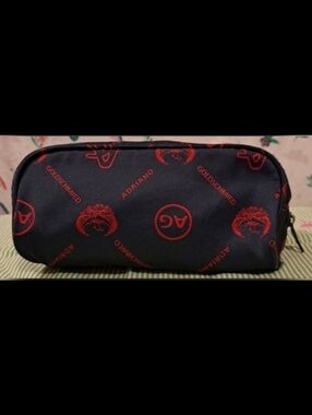 Adriano Goldshhmied AG Navy Signature Cosmetic Makeup Toiletry Travel Pouch Bag